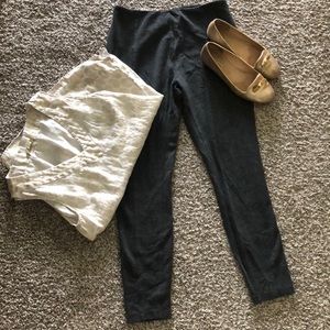 Lyssé boutique lined grey stretch ‘riding’ pants